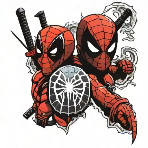Deadpool And Spiderman Symbol