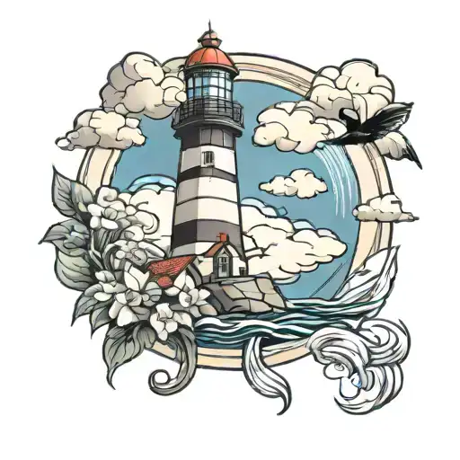 Lighthouse With Weather Segment