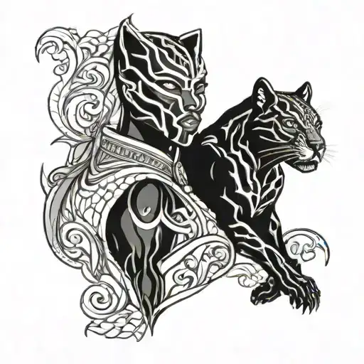 Black Panther And Woman