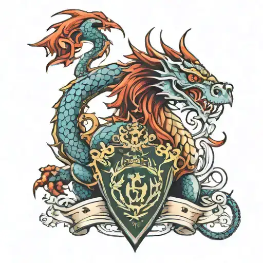Army Dragon Family Crest