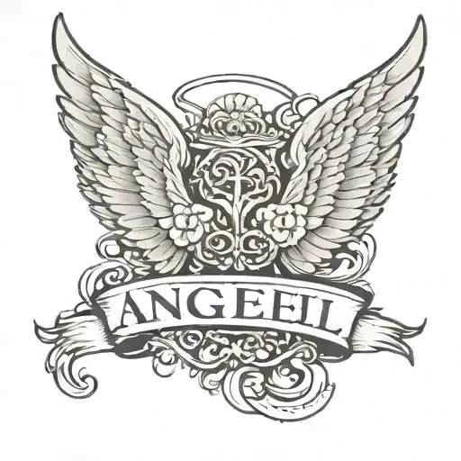 Angel Wings With Name