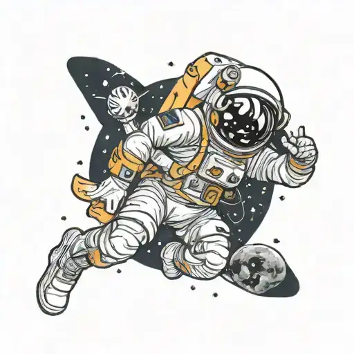 Astronaut Holding The World