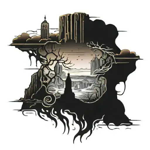 Quote Crumbling Into A Roman Monument Valley