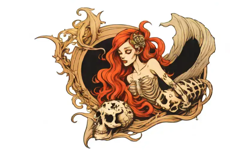Skeleton Mermaid