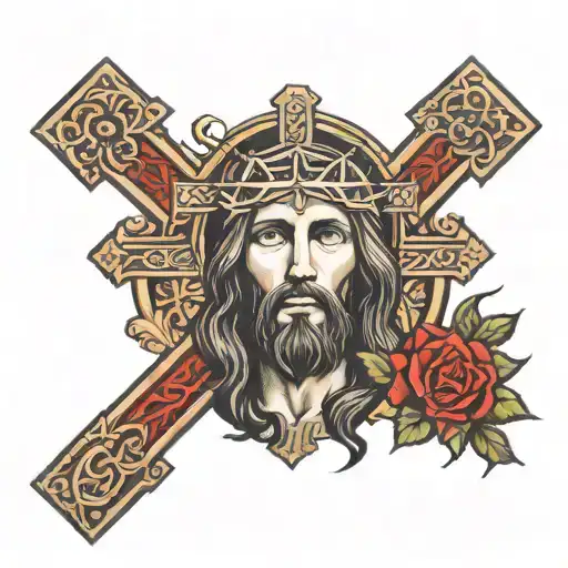 Jesus Christ Cross Combined