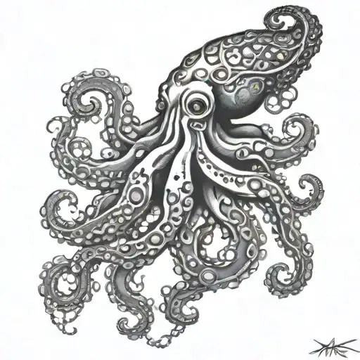 Octopus Full Arm With Boat Chains