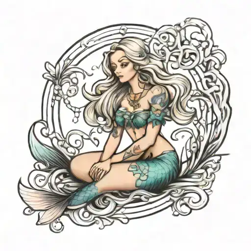 Miniature Mermaid Sitting