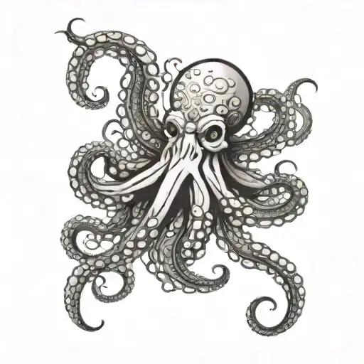 Octopus With Trident