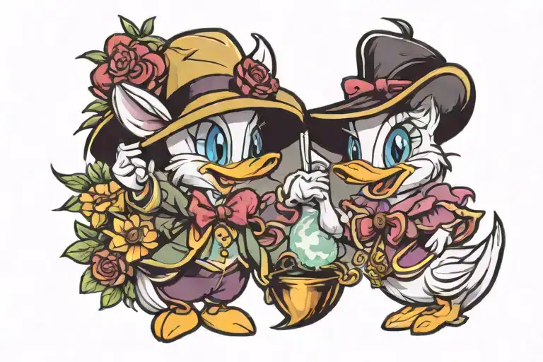 Daisy Duck Couple Love