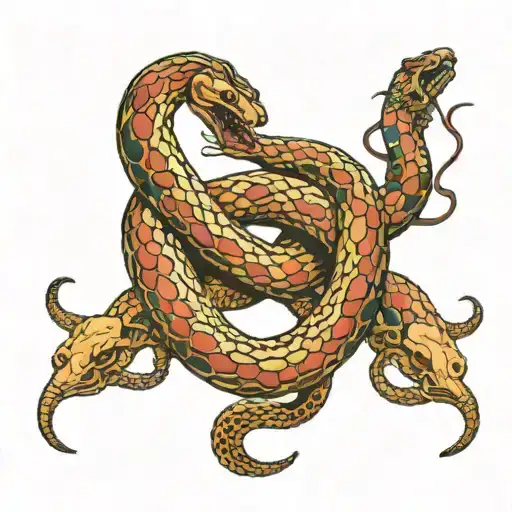 Two-headed Snake An Inscription Soch1og