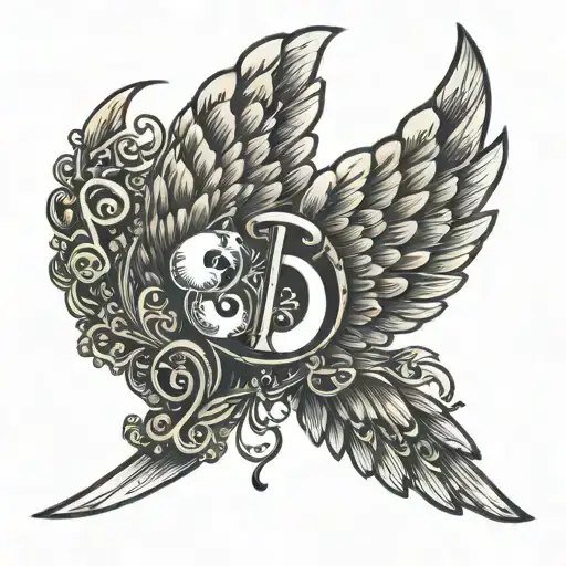 Wings With Mb Music Note