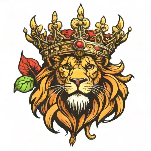 King Lion Tattoo Design
