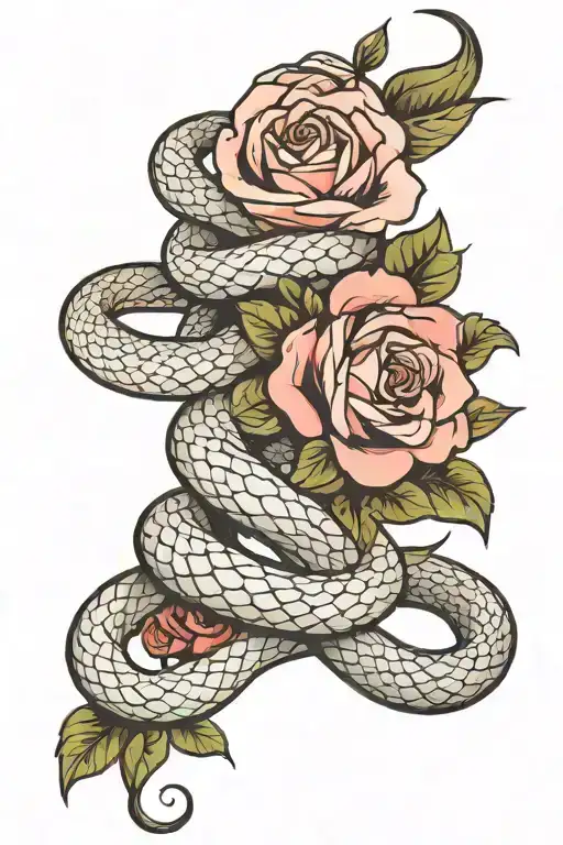 Rose And Snake