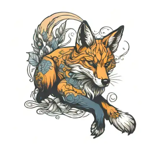 Fox Full Body Shaped Like