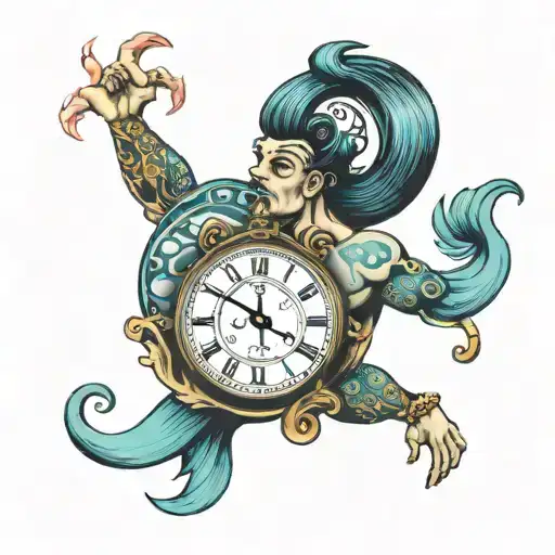 Aquarius With Clock
