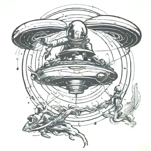 Prometheus Is Kidnapped By An Alien Saucer
