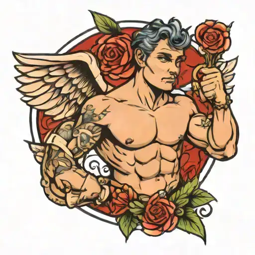 Cupid With Muscles Funny