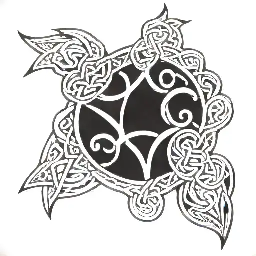 Celtic Pattern With Elements