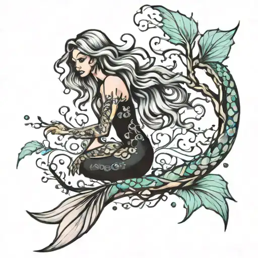 Tree With Mermaid Tail