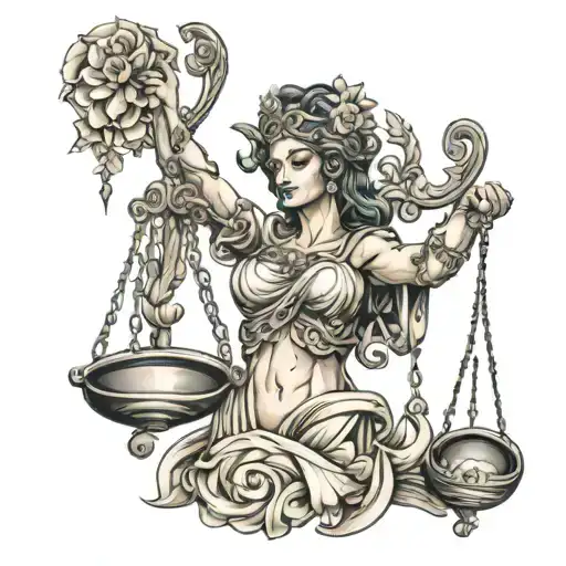 Justitia Roman Goddess