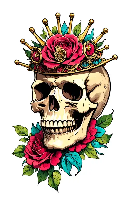 Skull With Cr Mordisco Corona