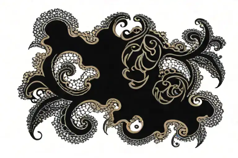 Black Lace Change Into Camo