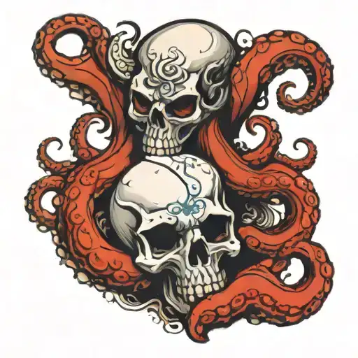 Octopus And Skull