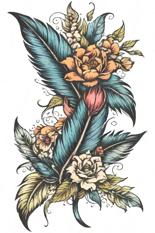 Feather And Flower