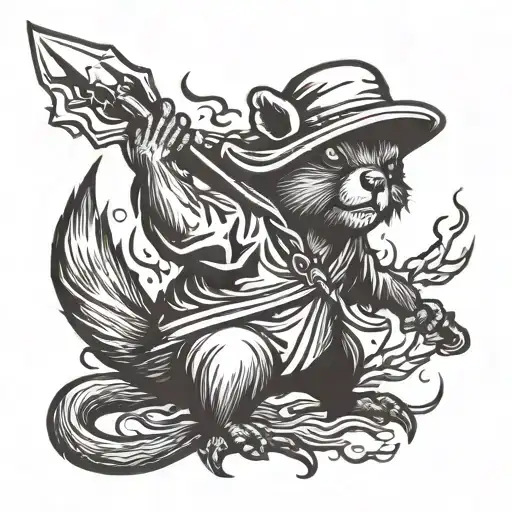 Beaver As The Grim Reaper