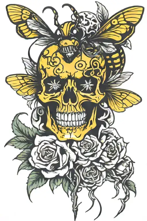 Bumblebee And Skull