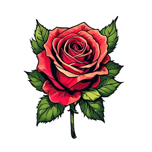 Rose With Letters