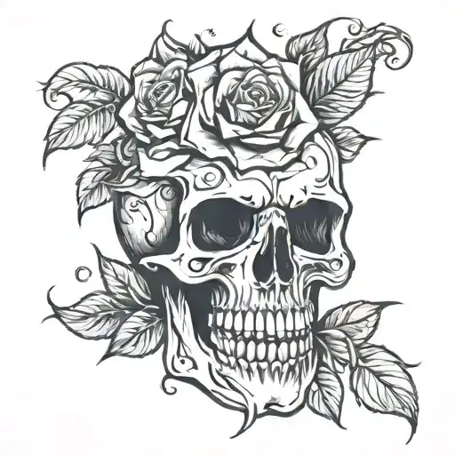 Skull And Roses