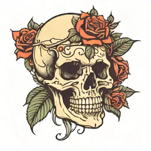 Skull And Roses