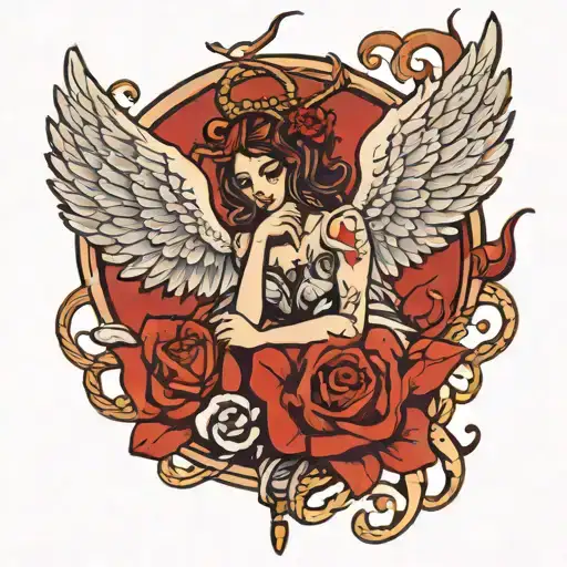 Tsi With Blood Drop Falling Angel