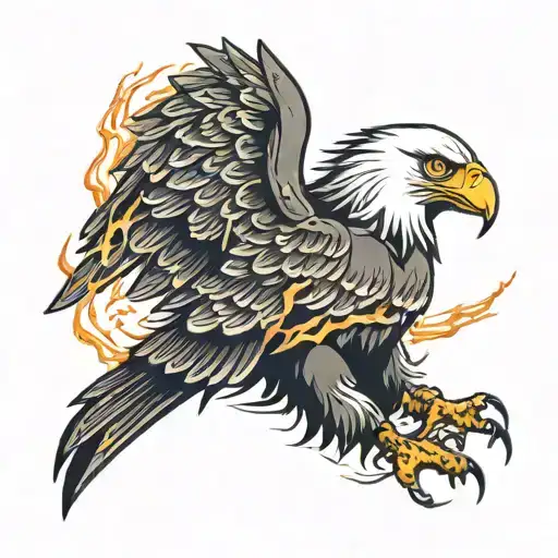 Eagle With Thunder