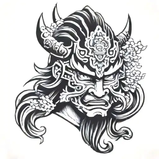 Japanese Warrior Mask