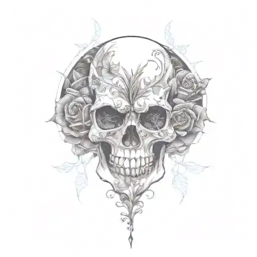 Skull And Roses