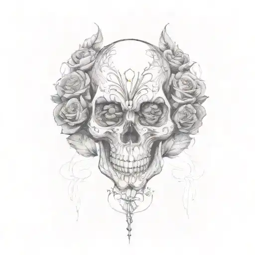 Skull And Roses