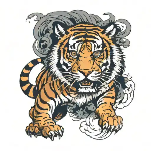 Shotokan Karate Tiger Surrounded