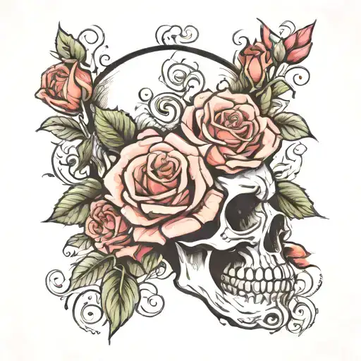 Skull And Rosas