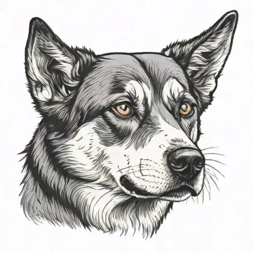 Husky Lab Mix Dog With Hazel Eyes