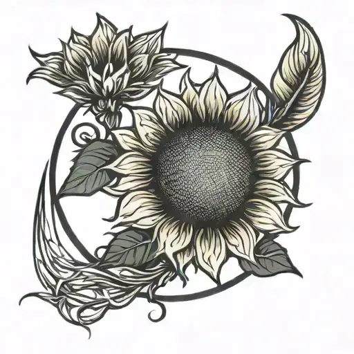 Sunflower Moon Minimalist