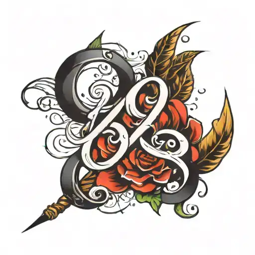 Lettering L E O B With Whip