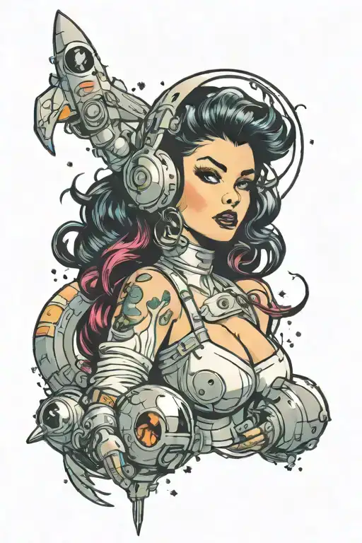 Space Pinup Girl