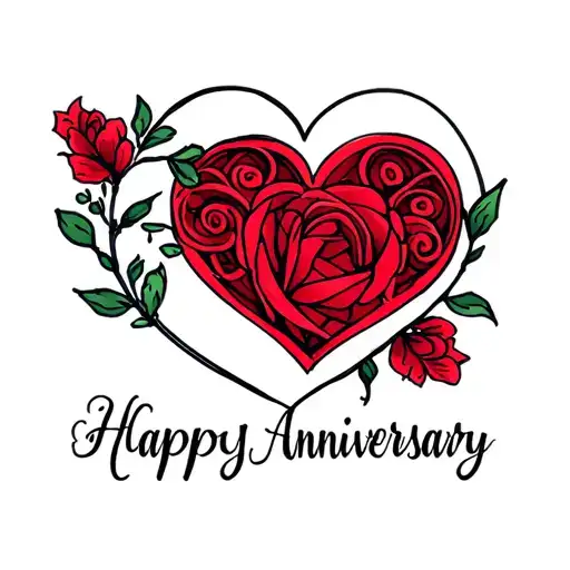 Wife Name With Heart And Wedding Anniversary