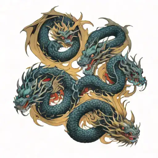 Three Main Dragons From Fouth Wing Spread