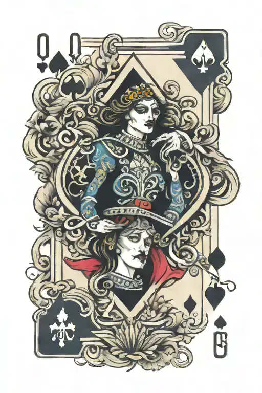 Queen Of Spades Playing Card