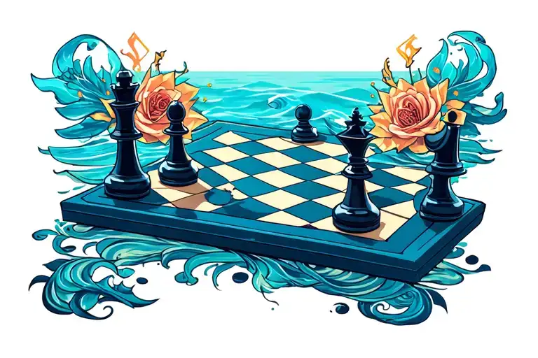 Chess Game Ocean