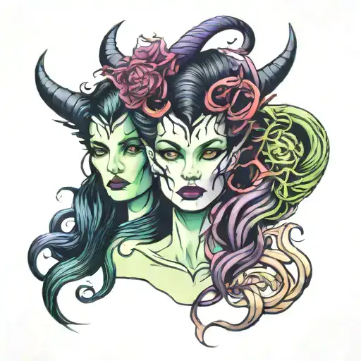 Medusa And Maleficent Combination