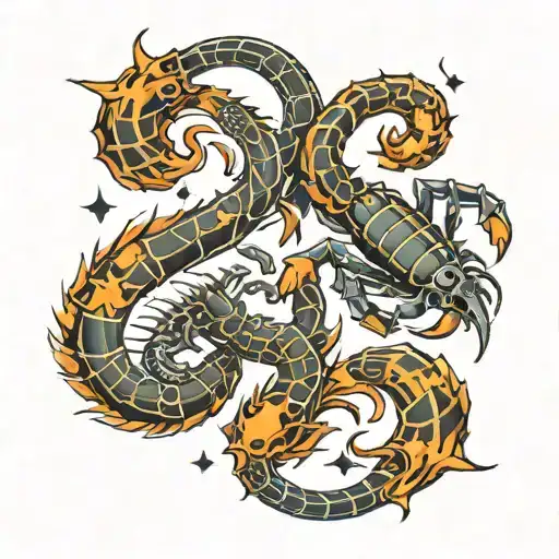 Scorpio And Sagittarius On The Arm